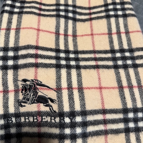 Burberry Classic Beige and Black Plaid Scarf - Picture 4 of 4